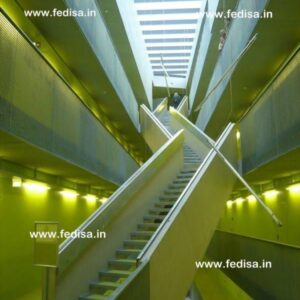 Metal Staircases For Homes, Stainless Steel And Glass Staircase | Living room stairs