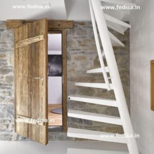 Round Metal Staircase, Glass Staircase Cost | Living room stairs