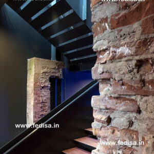 Steel Stairs Residential, Glass Wall Staircase | Living room stairs