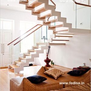 Steel Stairs Residential, Tempered Glass Staircase | Living room stairs