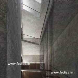 Interior Steel Stairs, Indoor Glass Stair Railings | Living room stairs