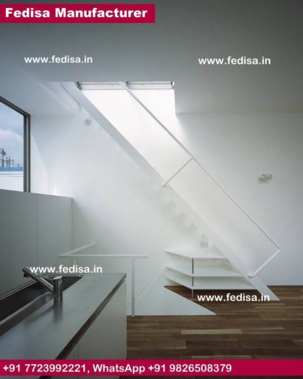 Steel Stair Manufacturers Near Me, Glass Tread Staircase | Living room stairs