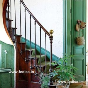 Round Metal Staircase, Wood And Stairs | Living room stairs