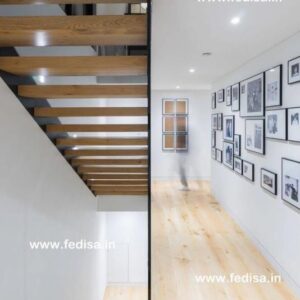 Round Metal Staircase, Caulking Wood Stairs | Living room stairs