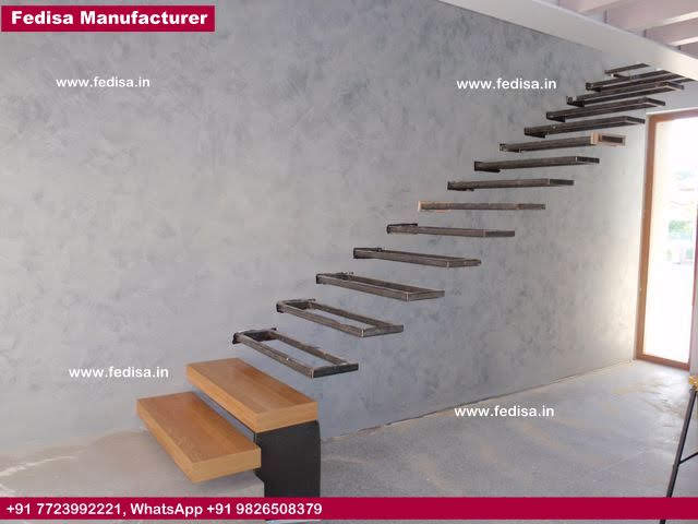 Round Metal Staircase, Barn Wood Stairs | Living room stairs