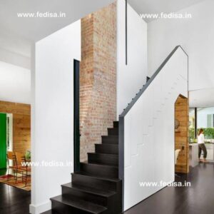 Steel Stairs Residential, Dark Wood Stair Railing | Living room stairs