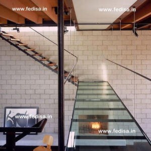 Glass And Metal Stair Railings, Internal Spiral Staircase | Living room stairs