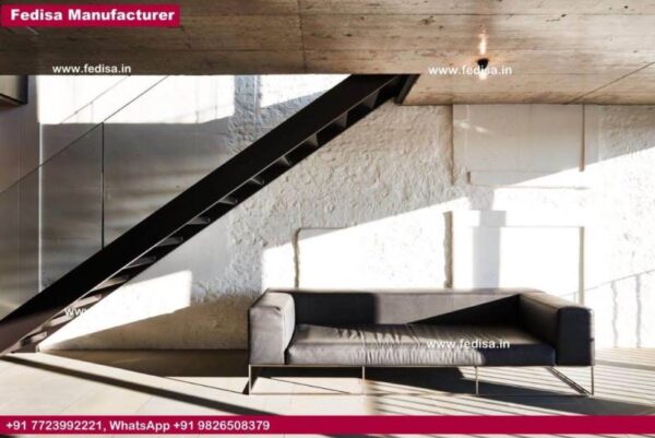 Industrial Staircase Railing, Interior Spiral Staircase | Living room stairs