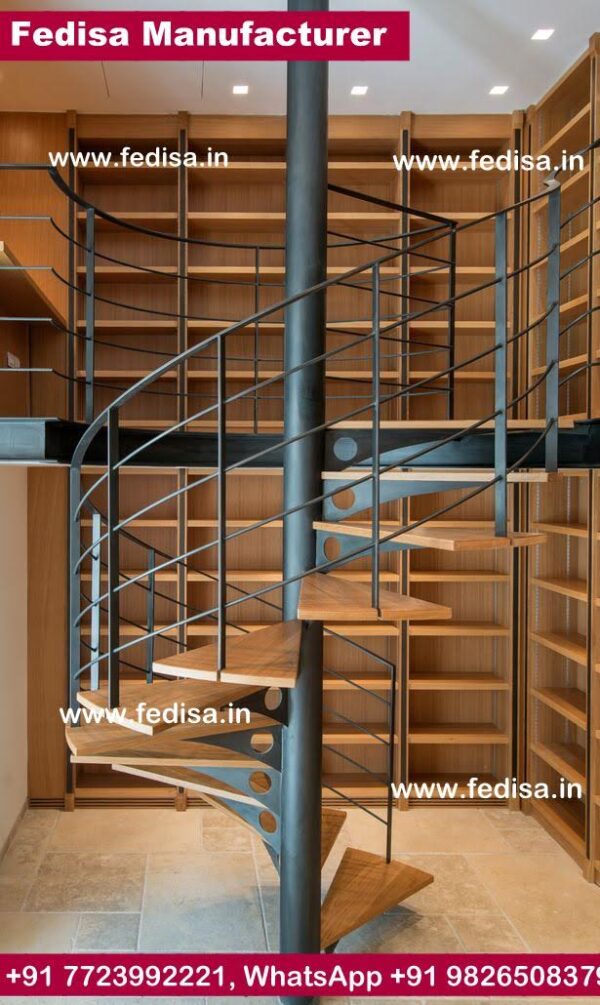 Round Metal Staircase, 36 Inch Spiral Staircase | Living room stairs