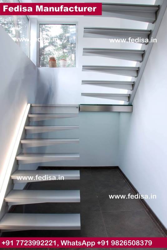 Steel Folding Stairs, Decorative Handrails For Stairs | Living room stairs