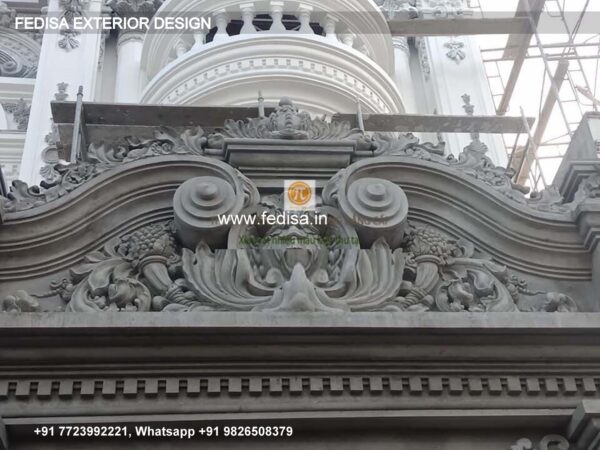 Classic Front Wall Design In Indian House Simple Single Floor House Front Design 3d Single Story Home Design