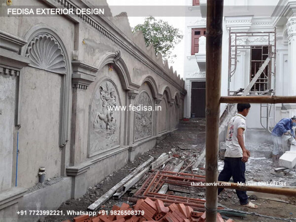 Classic Kothi Front Design Ground Floor Home Design Mandir Designs For Small Flats