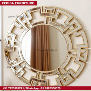 Mirror With Shelf Geometric Wall Mirror Buy Wall Mirrors Online At Low Prices