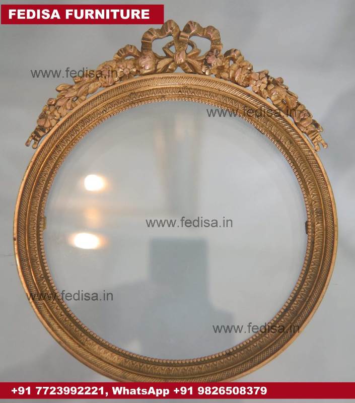 Hexagon Mirror Round Natural Wood Mirror Buy Wall Mirrors Online At Low Prices