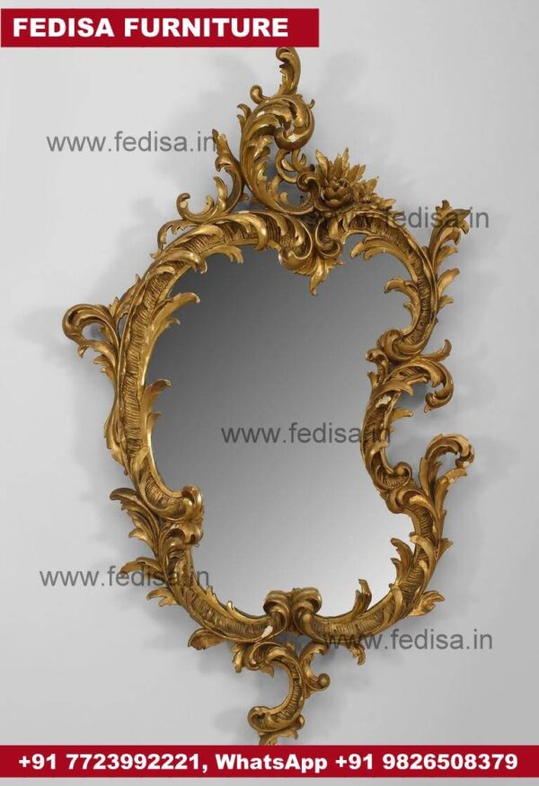 Large Bathroom Mirror Gold Bamboo Mirror At Low Prices In India