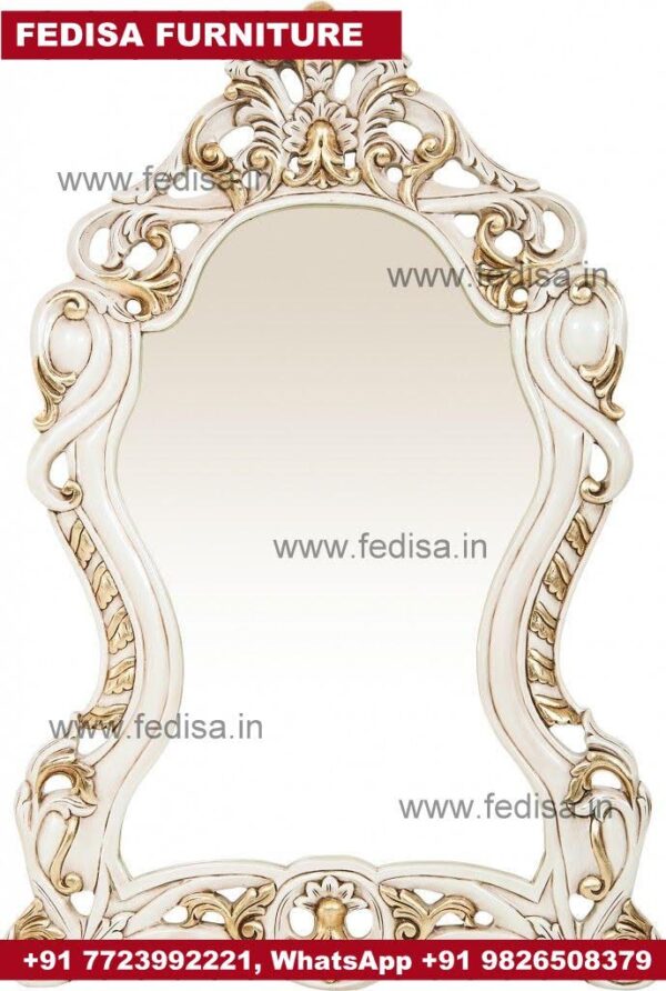 Rectangle Mirror Gold Flower Mirror At Low Prices In India