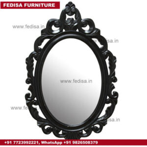 Hanging Mirror White Wood Framed Mirror At Low Prices In India