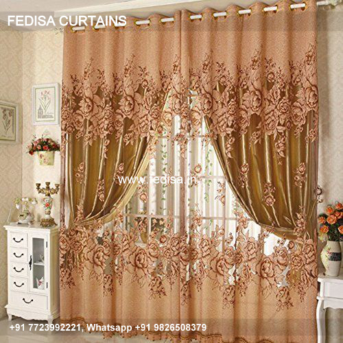 Curtain Designs Brown Colour Bohemian Curtains Pom Pom Curtains