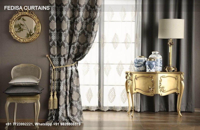 Curtain Designs For Large Windows Dark Grey Curtains Geometric Curtains