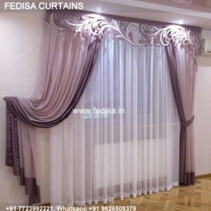 Vintage Floral Drapes Ombre Curtains Light Blue Curtains