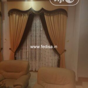 Blue Parda Design Drapes For Living Room Pvc Curtain