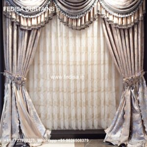 Designer Silk Curtain Fabric Swag Curtains Blackout Curtains For Bedroom