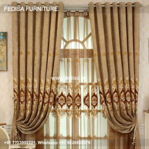 Curtain Classic Design Dark Grey Curtains Geometric Curtains