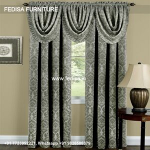 Heart Print Curtains Short Window Curtains Window Parda
