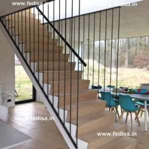 Steel Railing With Glass For Stairs White Metal Stair Railing Ss Railing Staircase Steel Railing With Glass For Stairs