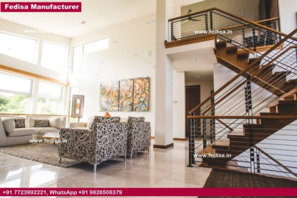 Custom Steel Stairs Staircase With Wood Solid Wood Banister Wood And Iron Banister