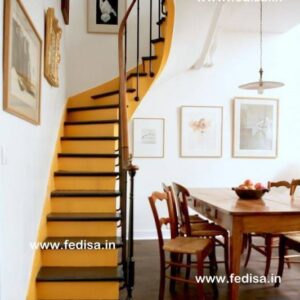 Rolling Metal Stairs Cast Iron Straight Staircase Rot Iron Staircase Decorative Metal Stair Railing