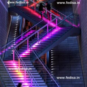 Rolling Metal Stairs Modern Wood Banister Indoor Wood Railings Maple Wood Stairs