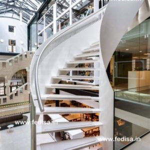 Steel Glass Staircase Metal Staircase Price Grating Stair Steel Pipe Stair Railing