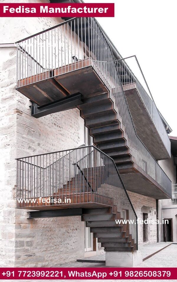 Rolling Metal Stairs Metal Floor Plate Stairs Stainless Steel And Glass Staircase Custom Steel Stairs