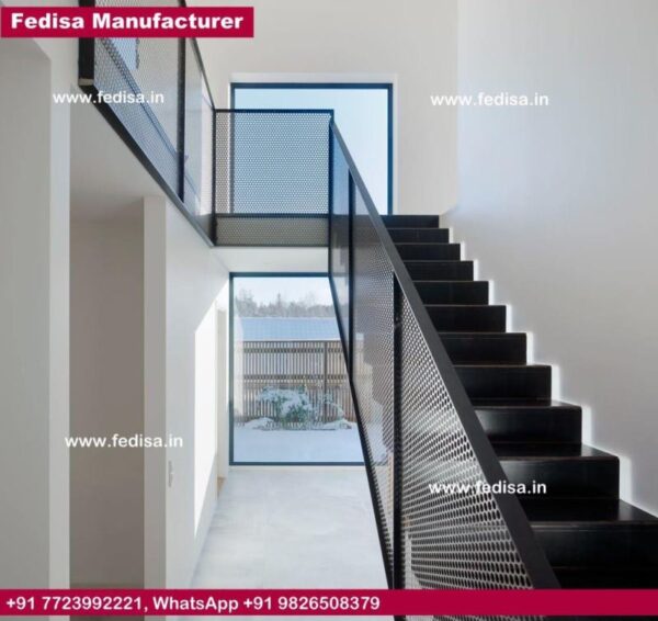 Custom Steel Stairs Wrought Iron Staircase Outdoor Wrought Iron Stair Railing Rod Iron Stair Railing