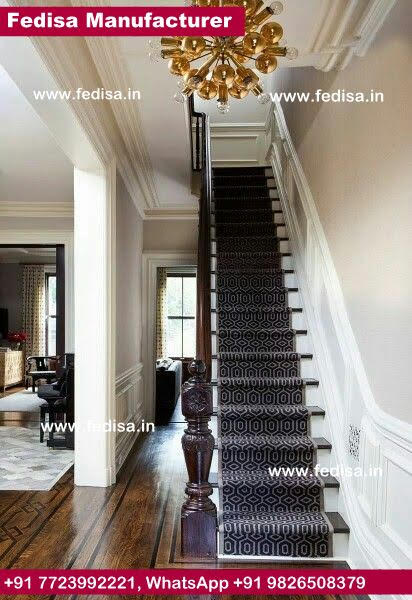 Black Steel Stair Railing Cast Iron Handrails For Stairs Indoor Iron Stair Railing Ornamental Stair Railing