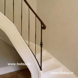 Stainless Stair Railing Exterior Steel Stairs Mild Steel Staircase Metal Stair Fabrication
