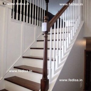 Steel Spine Staircase Modern Wooden Balustrades Stairs Covered In Wood Wood Stair Railings Interior