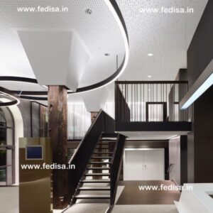 Steel And Concrete Stairs Wooden Circular Staircase Modern Wood Banister Indoor Wood Railings