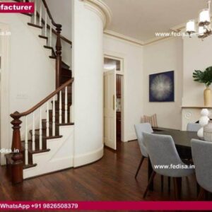 Steel Spiral Staircase Bare Wood Stairs Concrete Stairs With Wood Ready Made Wooden Stairs
