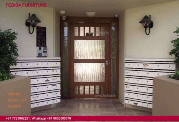 Stainless Steel Door Design, Front Glass Design For Home Top 100 Wooden Door Design Ideas