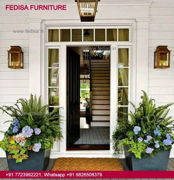 Iron Gate Design For Main Door, Pooja Door Design With Bells Top 50 Modern Wooden Main Door Designs