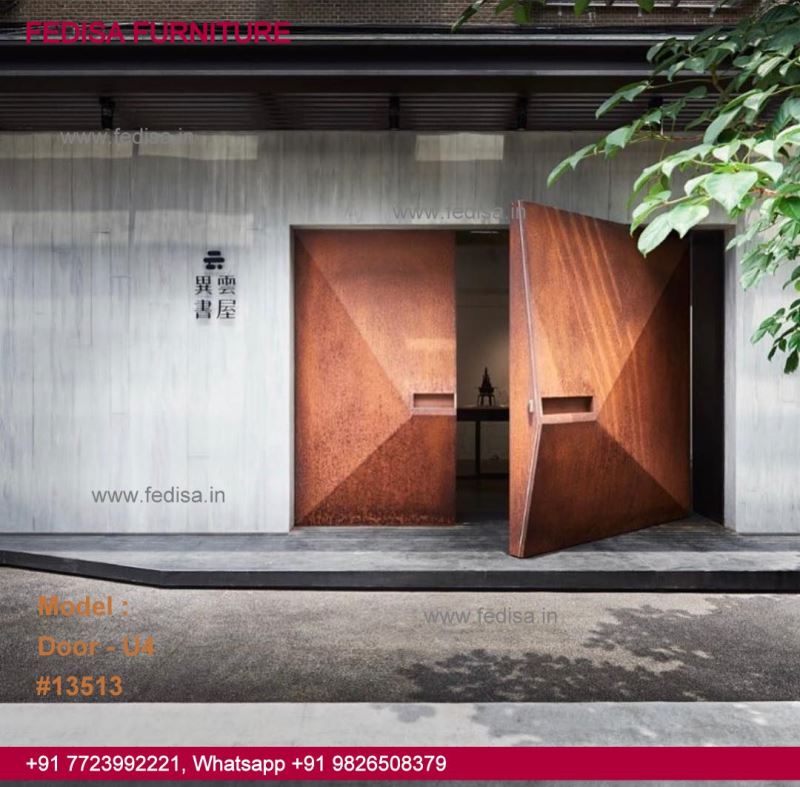 New Main Double Door Design 2123, Door Upper Design Top 50 Modern Wooden Main Door Designs