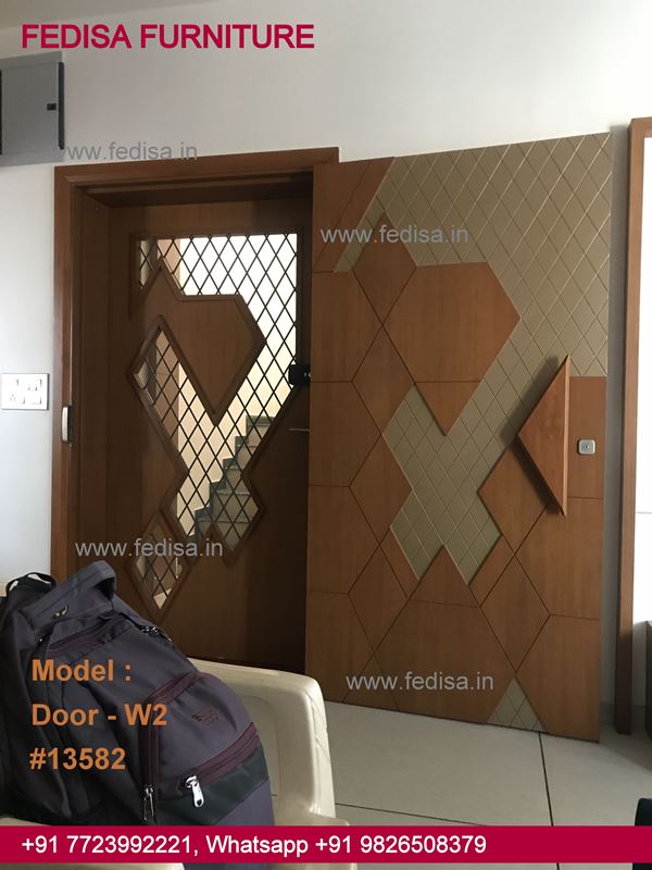 Flush Door Designs With Mica, Wooden Door Design With Mirror Top 50 Modern Wooden Main Door Designs