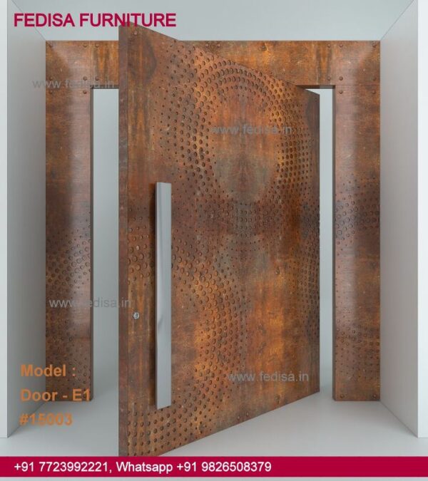 Single Door Iron Gate Design, Sunmica Door Design Top 50 Modern Wooden Main Door Designs