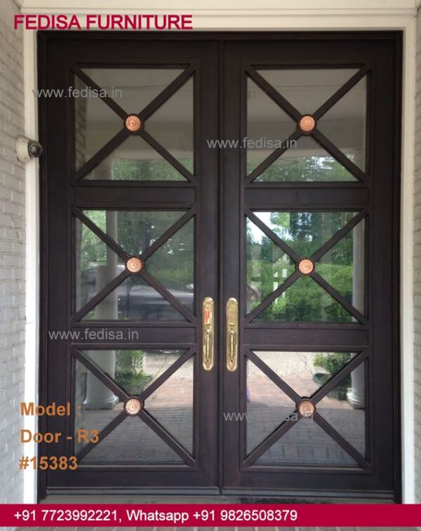 Simple Iron Door Design, Glass Designs For Internal Doors Top 50 Modern Wooden Main Door Designs