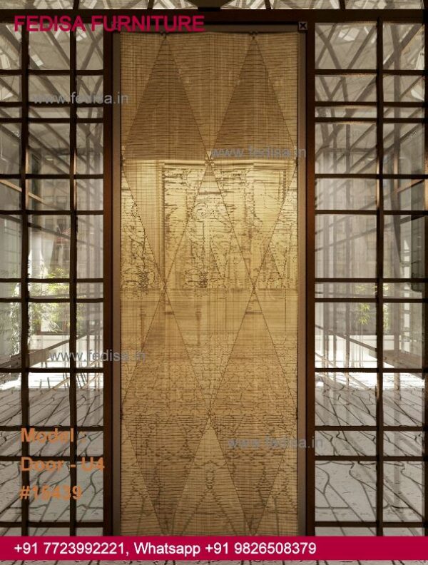 Single Door Iron Gate Design, Wooden Almirah With Glass Doors Top 50 Modern Wooden Main Door Designs