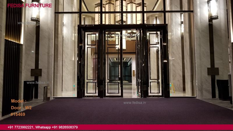 Big Door Design, Wooden Mesh Door Design Top 50 Modern Wooden Main Door Designs