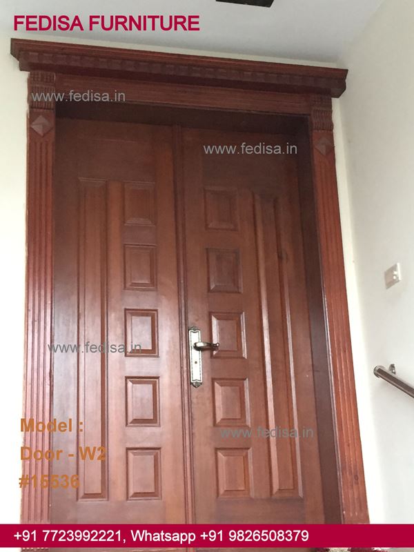 Big Door Design, Door Attached Window Design Top 50 Modern Wooden Main Door Designs