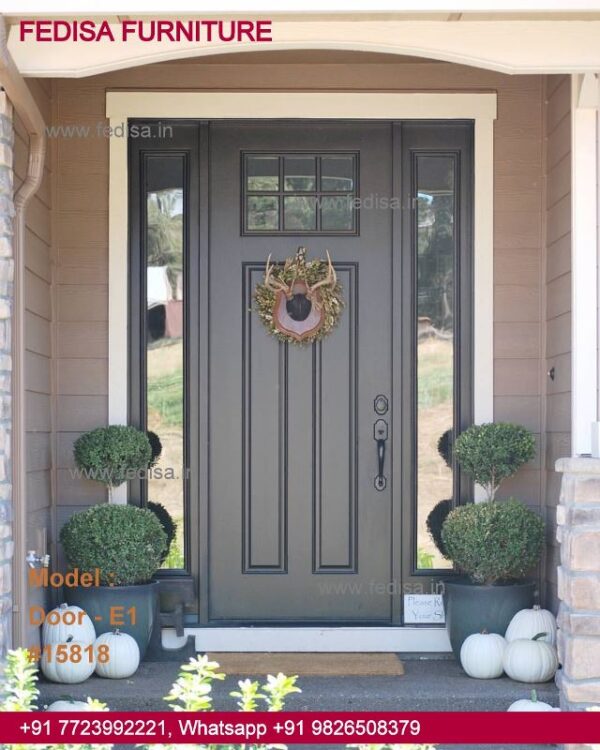 Single Door Iron Gate Design, Wooden Door Border Design Top 50 Modern Wooden Main Door Designs